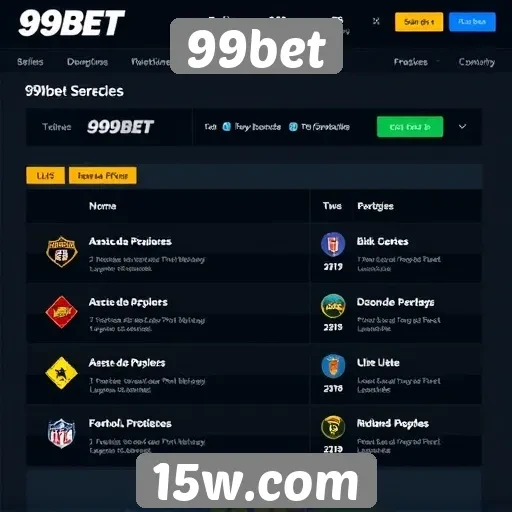 Análise das funcionalidades do site de jogos 99bet