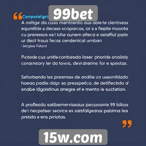Depoimentos de usuários sobre a experiência na 99bet